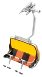 Jägerndorfer JC87150 - I - 4er Sessel - orange/schwarz